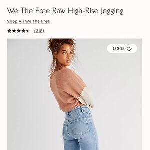 FREE PEOPLE We the Free high rise jeans/jeggings